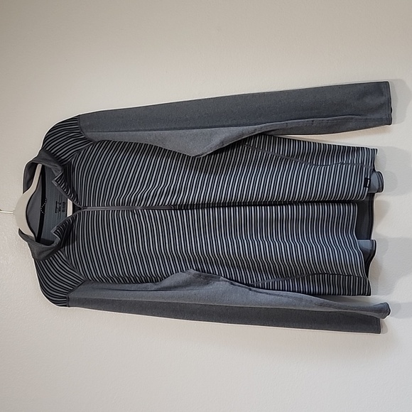 Patagonia Pullover Men's Capilene Baselayer 1/4 Zip Long Sleeve Gray Striped XL - Picture 1 of 6